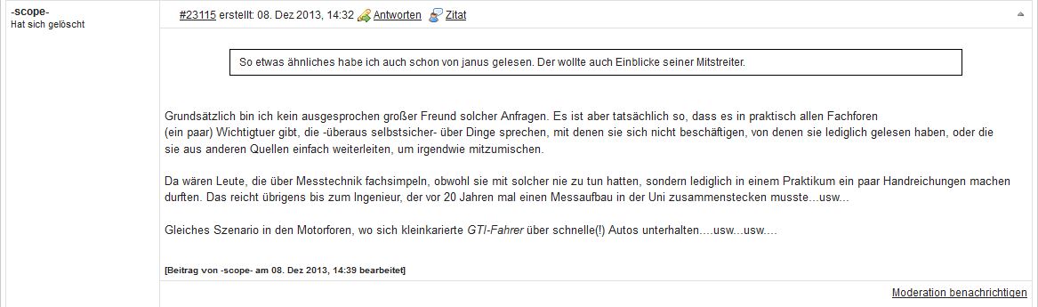 Scope-Wichtigtuer Scope-Wichtigtuer